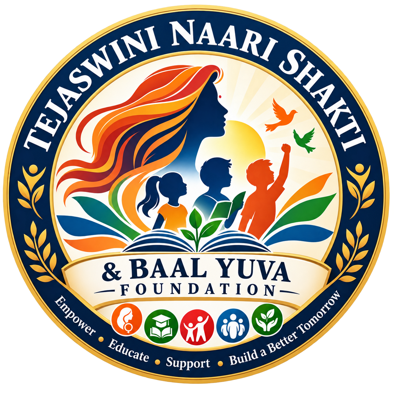 Tejaswini Naari Shakti & Baal Yuva Foundation Logo